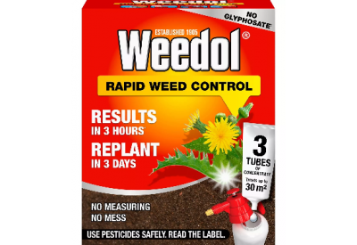Weedol Rapid Weed Control (3 tubes / treats up to 30m sq))